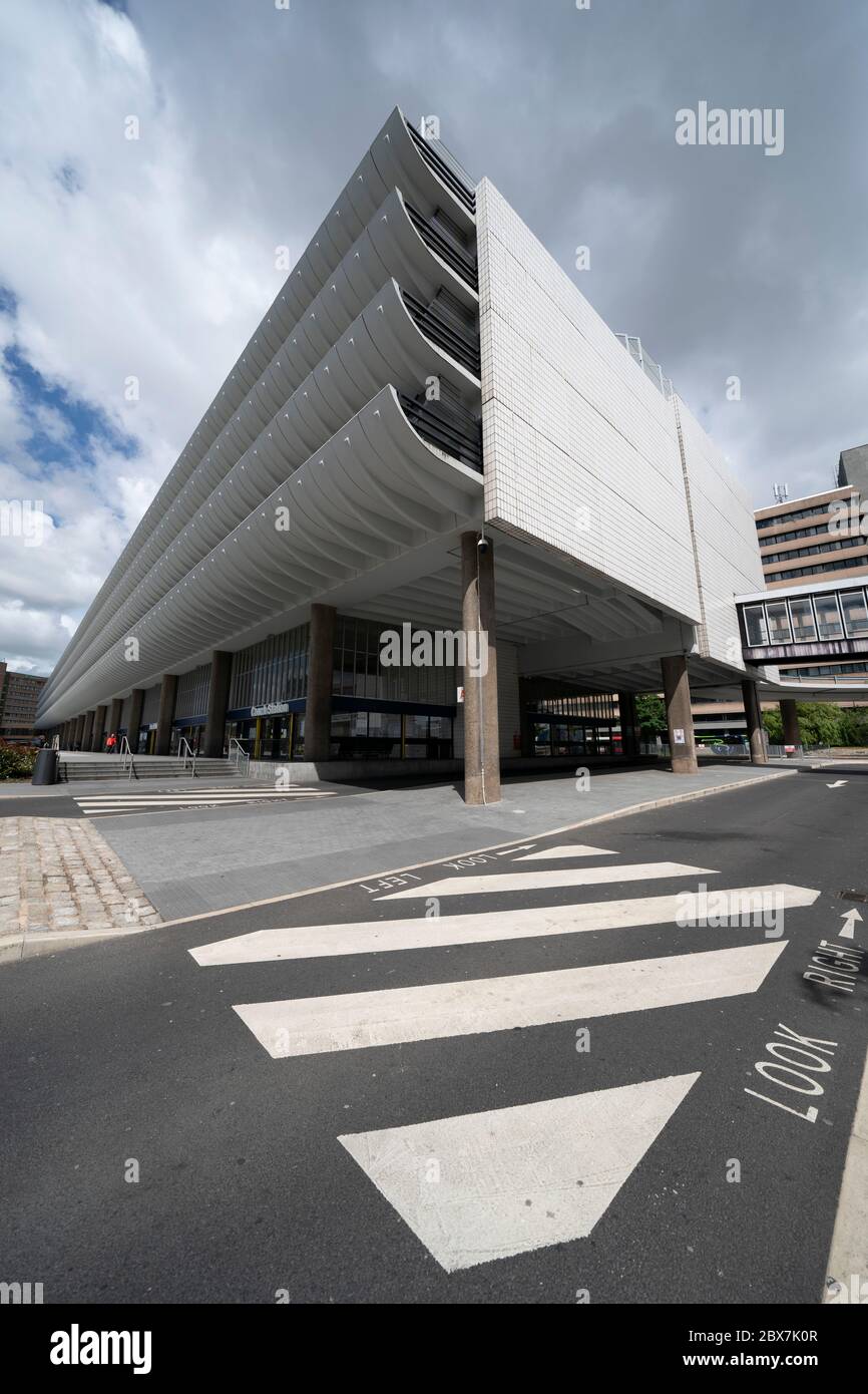 Preston, UK. 5th June, 2020. Picture shows Preston Bus Station built by Ove Arup and Partners in the Brutalist architectural style between 1968 and 19 Stock Photo