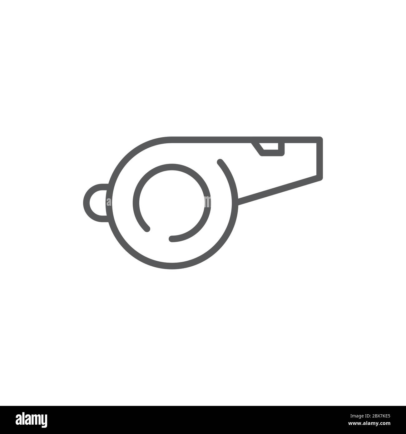 Whistle noise vector icon symbol sport isolated on white background