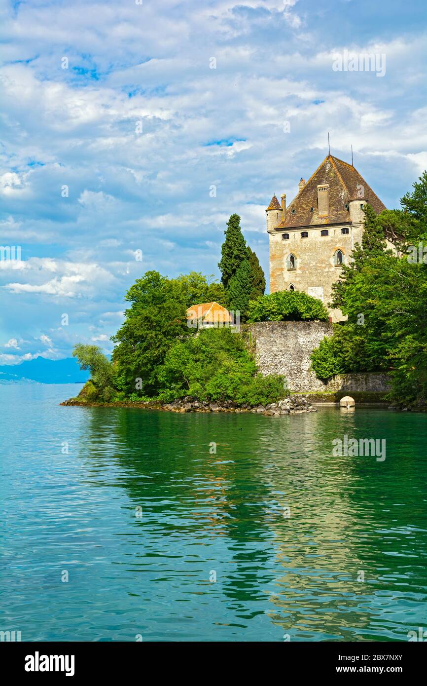 France Yvoire Chateau castle 14C Stock Photo Alamy France Yvoire Chateau castle 14C Stock Photo Alamy