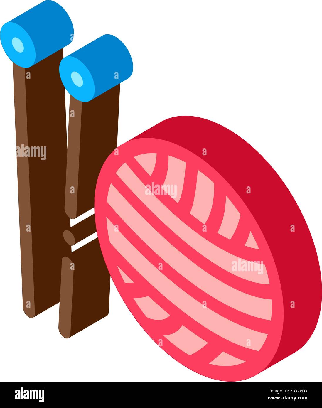 Knitting Needles isometric icon vector illustration Stock Vector Image ...