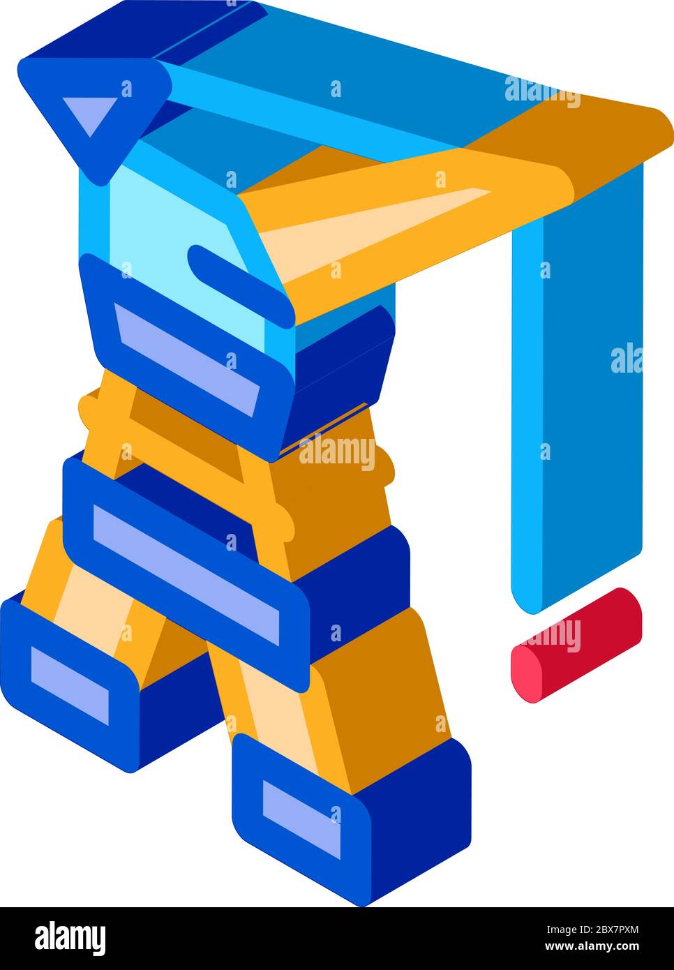 Seaport Crane isometric icon vector illustration Stock Vector Image ...