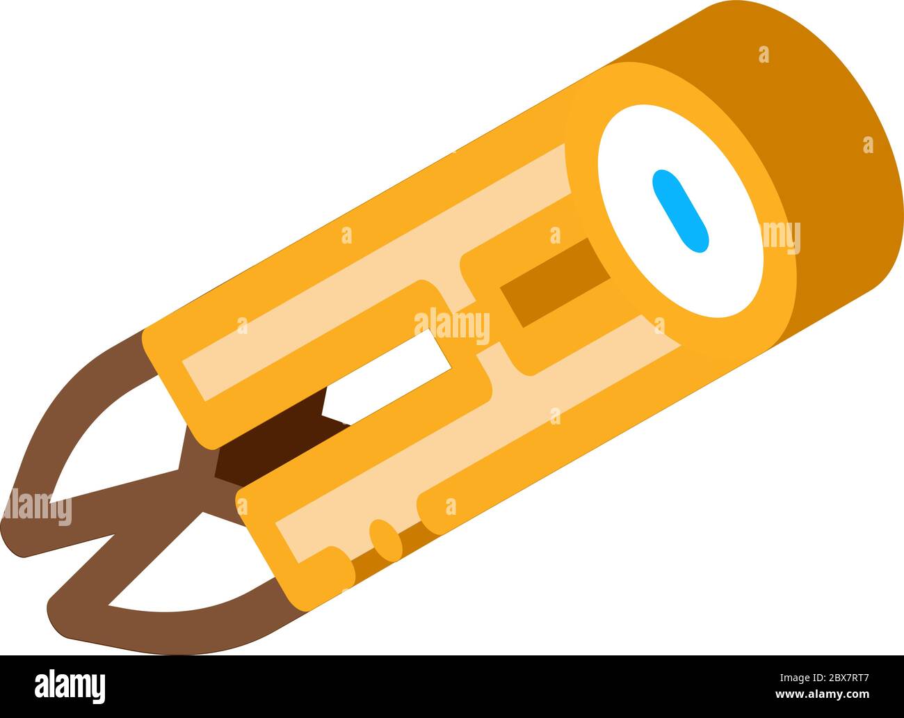 Sewing Compass isometric icon vector illustration Stock Vector