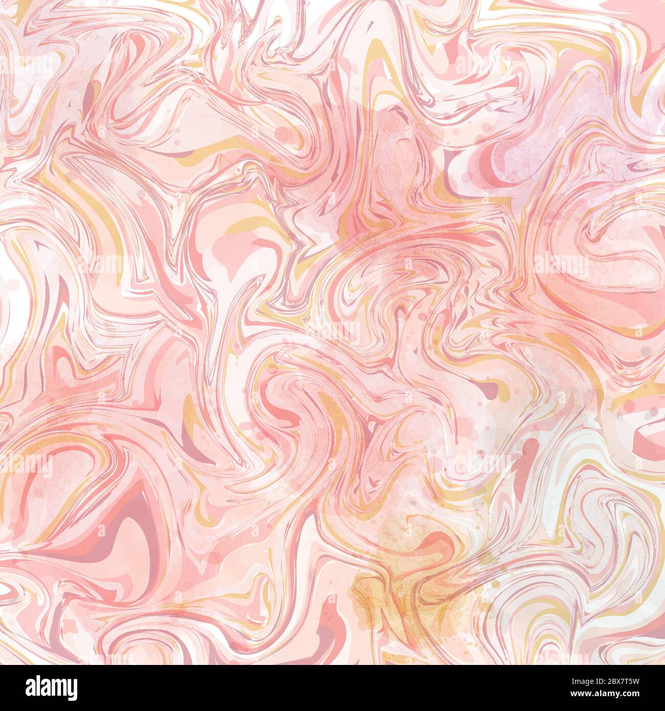 Abstract liquid pink marble effect background. Vector format Stock