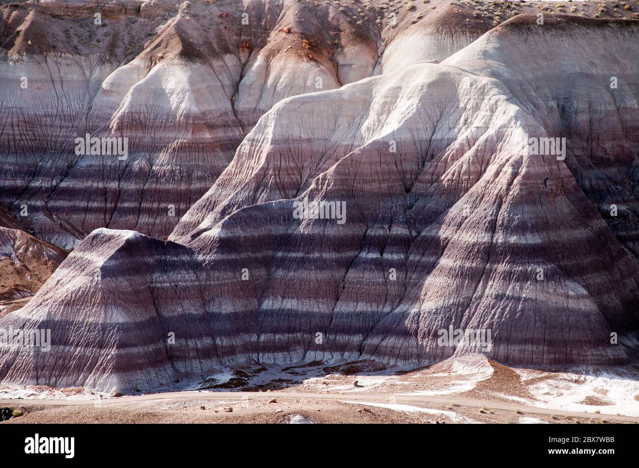 The painted desert in eastern Arizona. Stock Photo