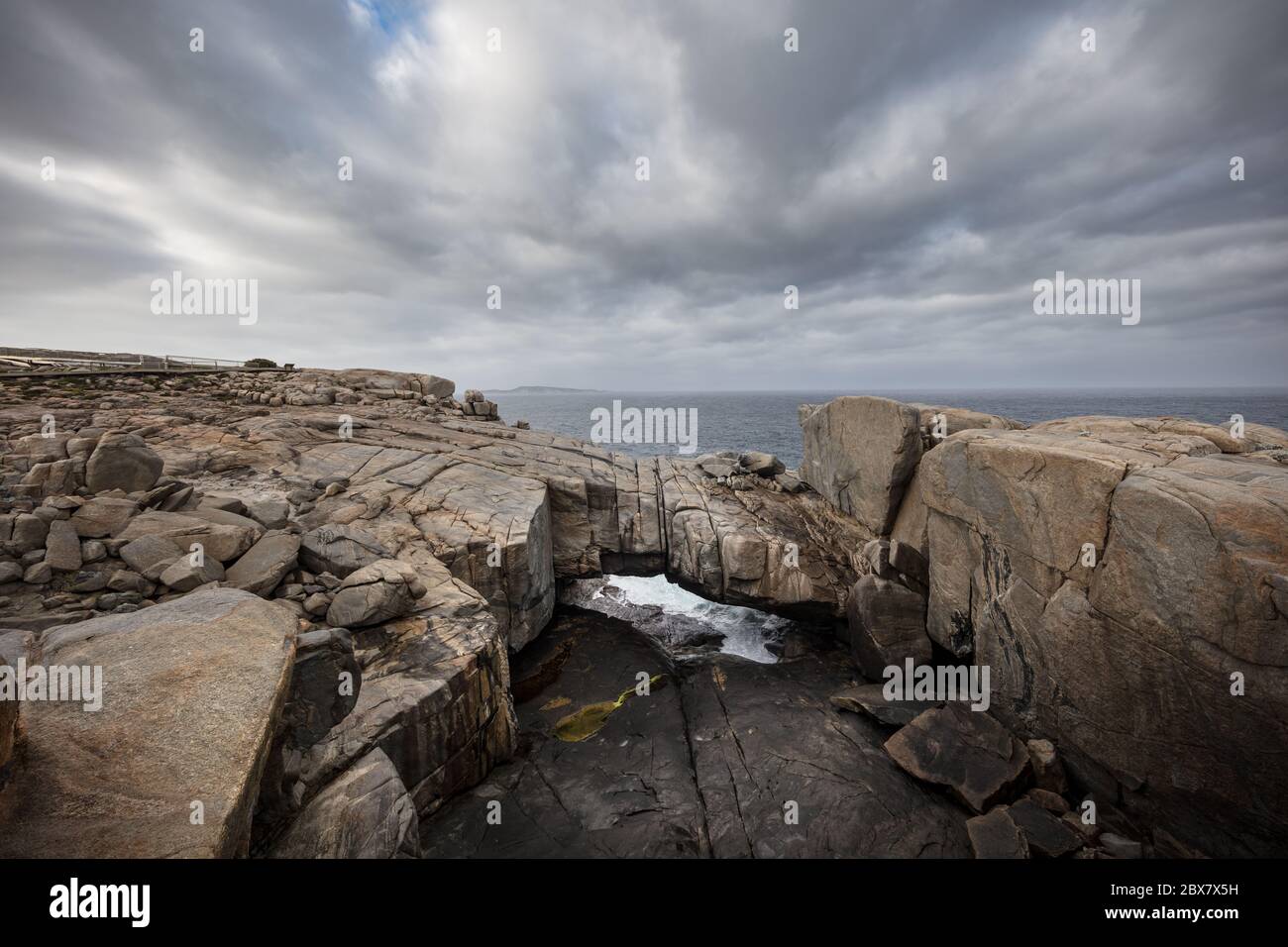 The Natural Bridge rock formation in Torndirrup National Park, near