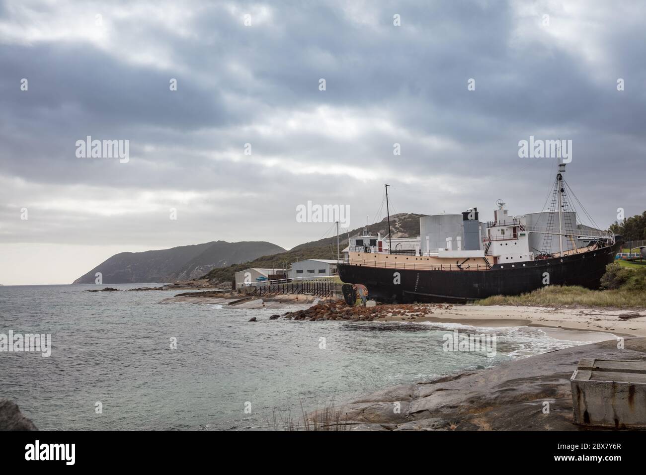 Albany Western Australia November 10th 2019 : View of the Historic Whaling Station museum at Discovery Bay in Albany, Western Australia Stock Photo