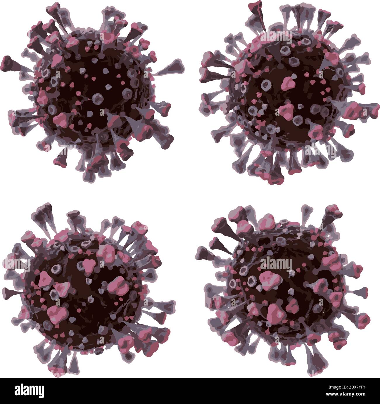 Sars cov 2 covid 19 virus 3d Stock Vector Images - Alamy