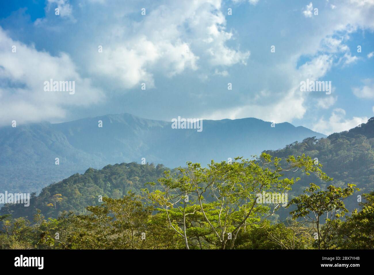Cordillera de Guanacaste, volvanic mountain range in northern Costa Rica that contains stratovolcanoes Stock Photo