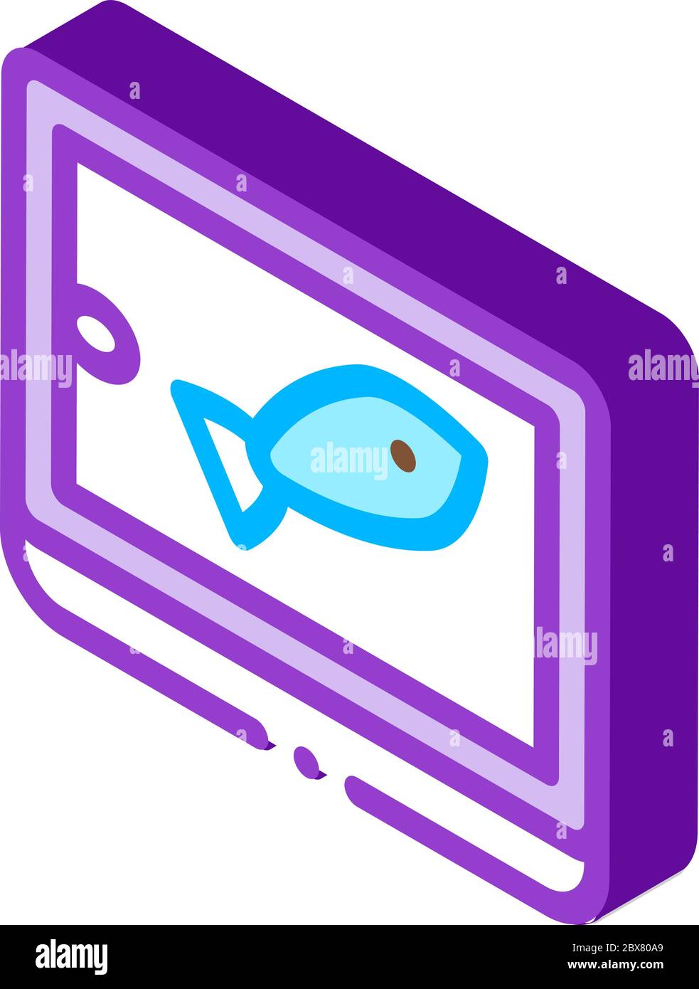 Canned Fish Tin isometric icon vector illustration Stock Vector