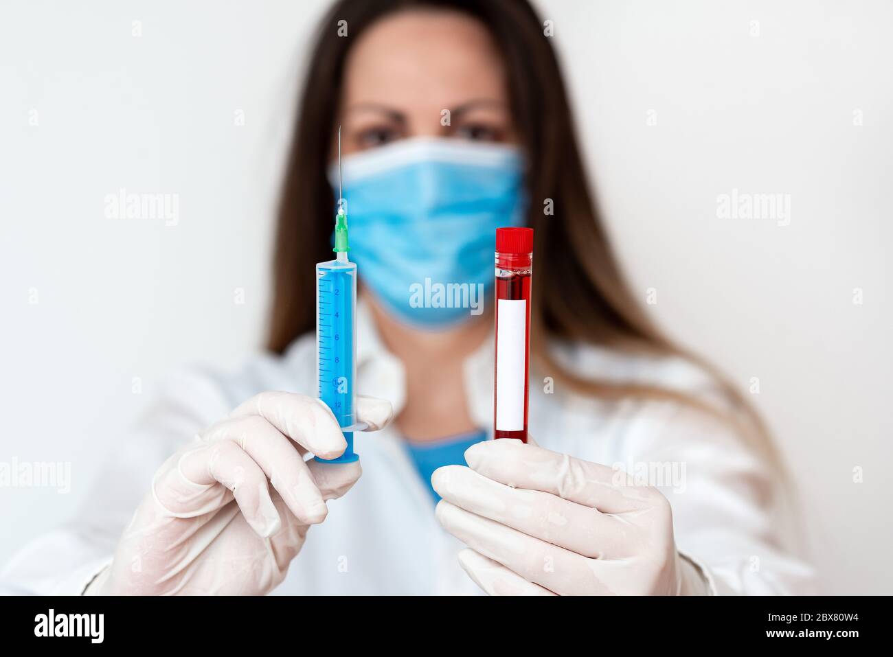 Laboratory Blood Test Sample Shown For Medical Diagnostic Analysis