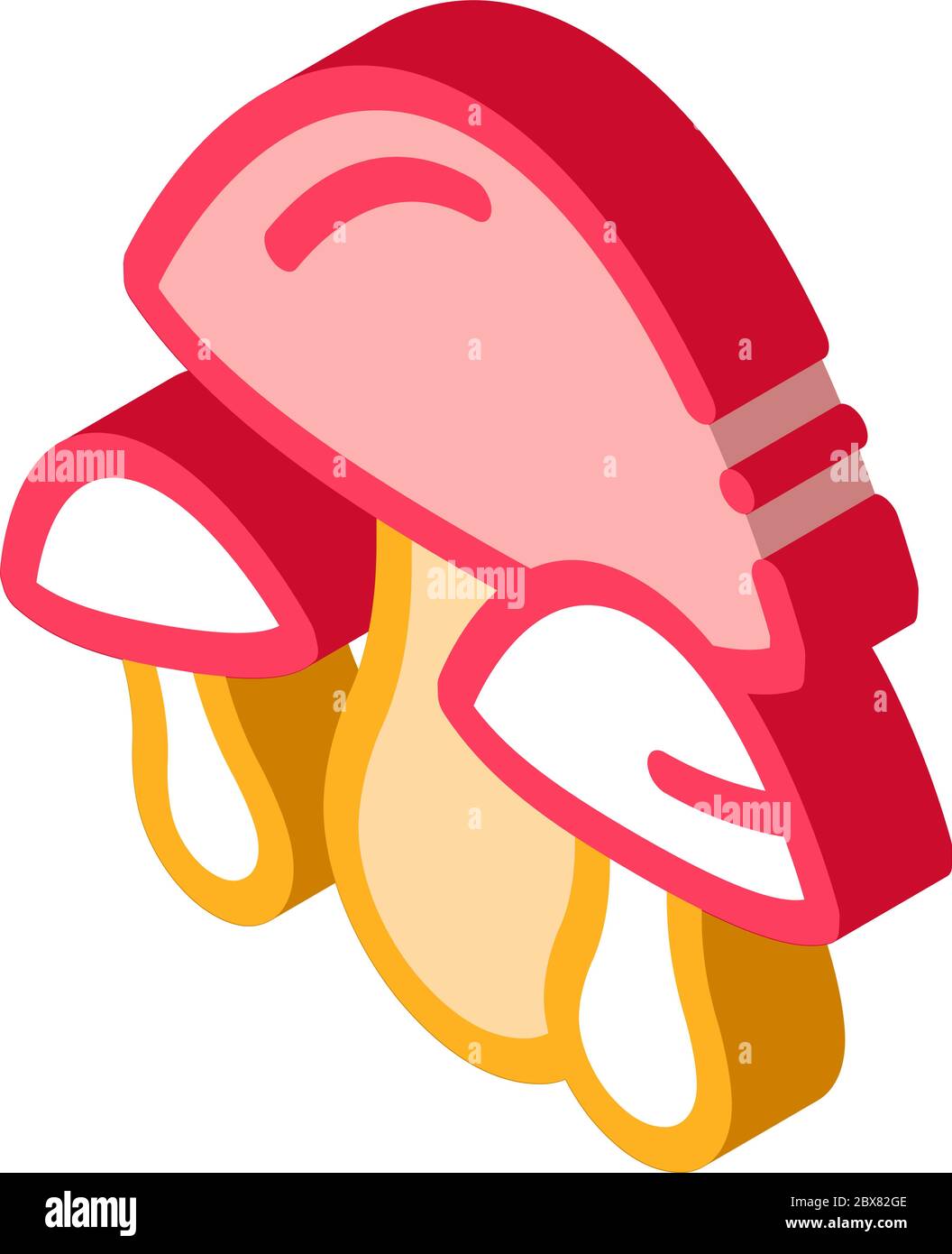 Mushrooms isometric icon vector illustration Stock Vector