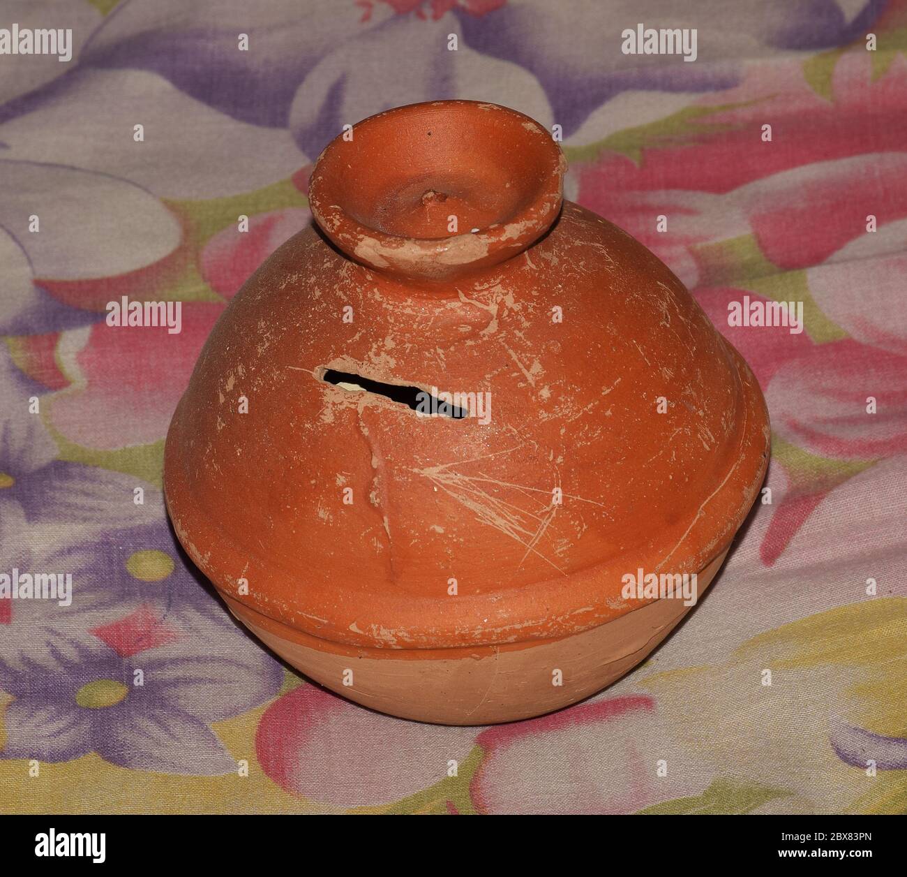 Earthenware or Mud Piggy Bank in India Stock Photo Alamy