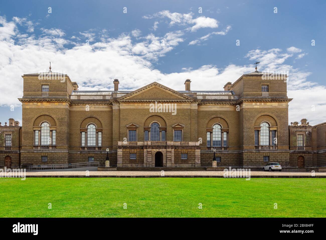 Holkham, Norfolk, England, April 23, 2019: Holkham Hall an 18th-century country house. Stock Photo