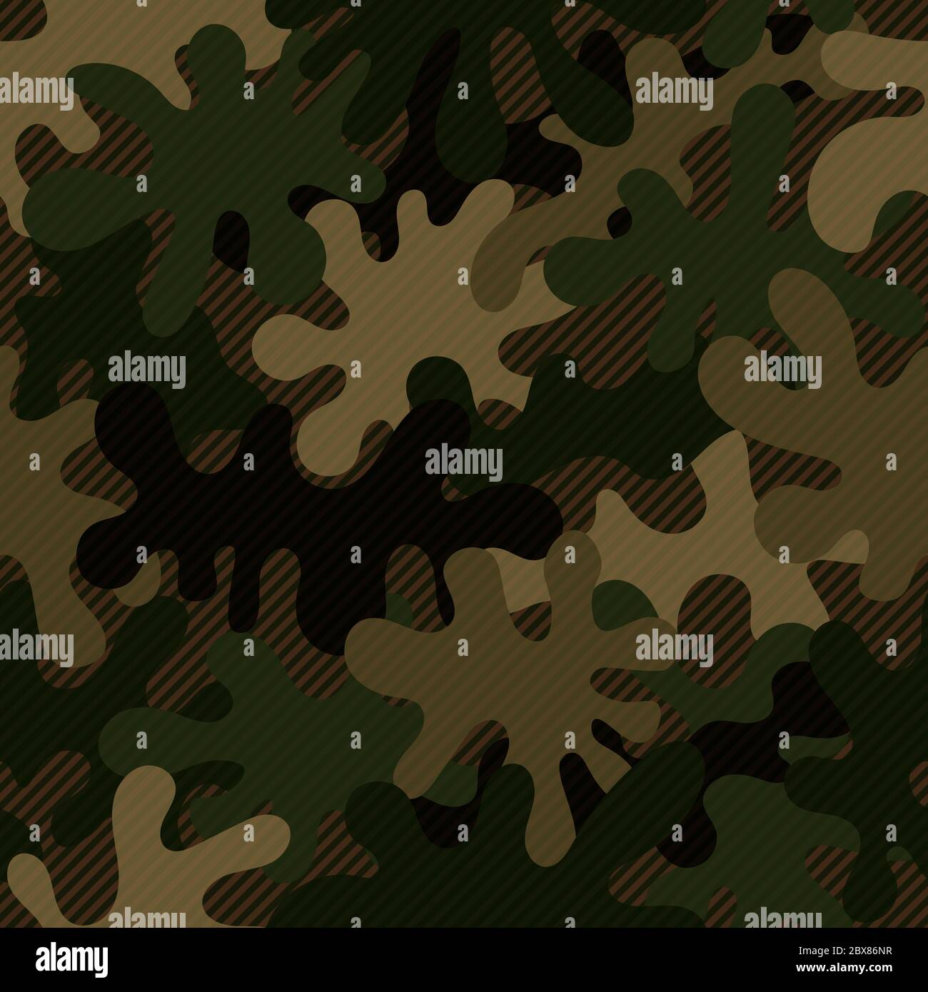 Seamless dark green and brown military camouflage pattern vector Stock ...
