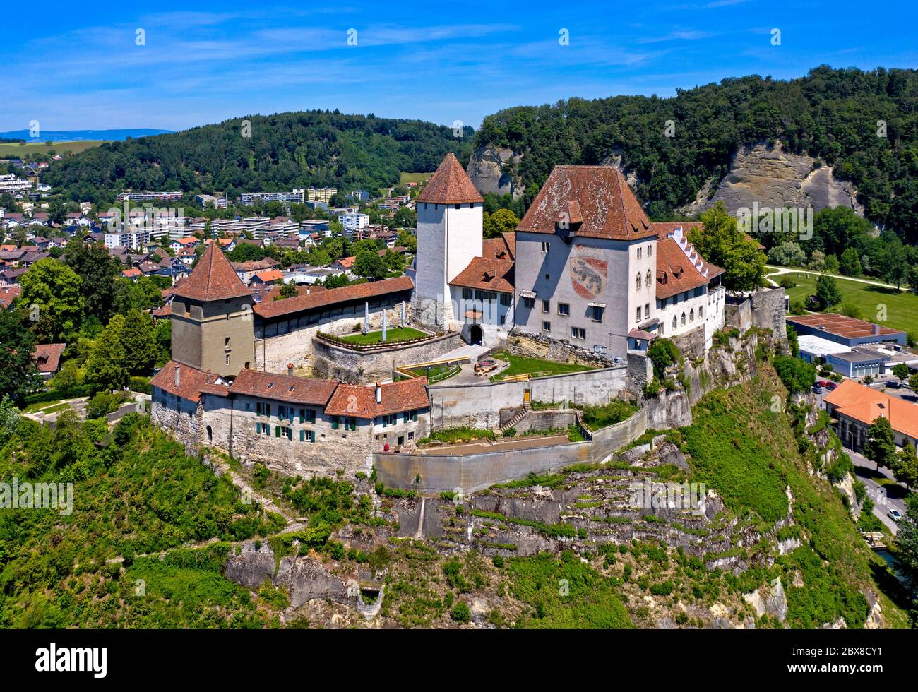 Burgdorf Castle, Burgdorf, Canton of Bern, Switzerland Stock Photo