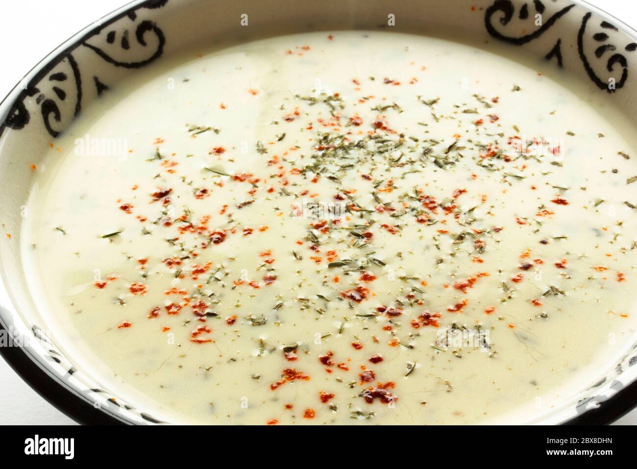 Yogurt (Yayla) Corbasi Turkish Soup Stock Photo - Alamy