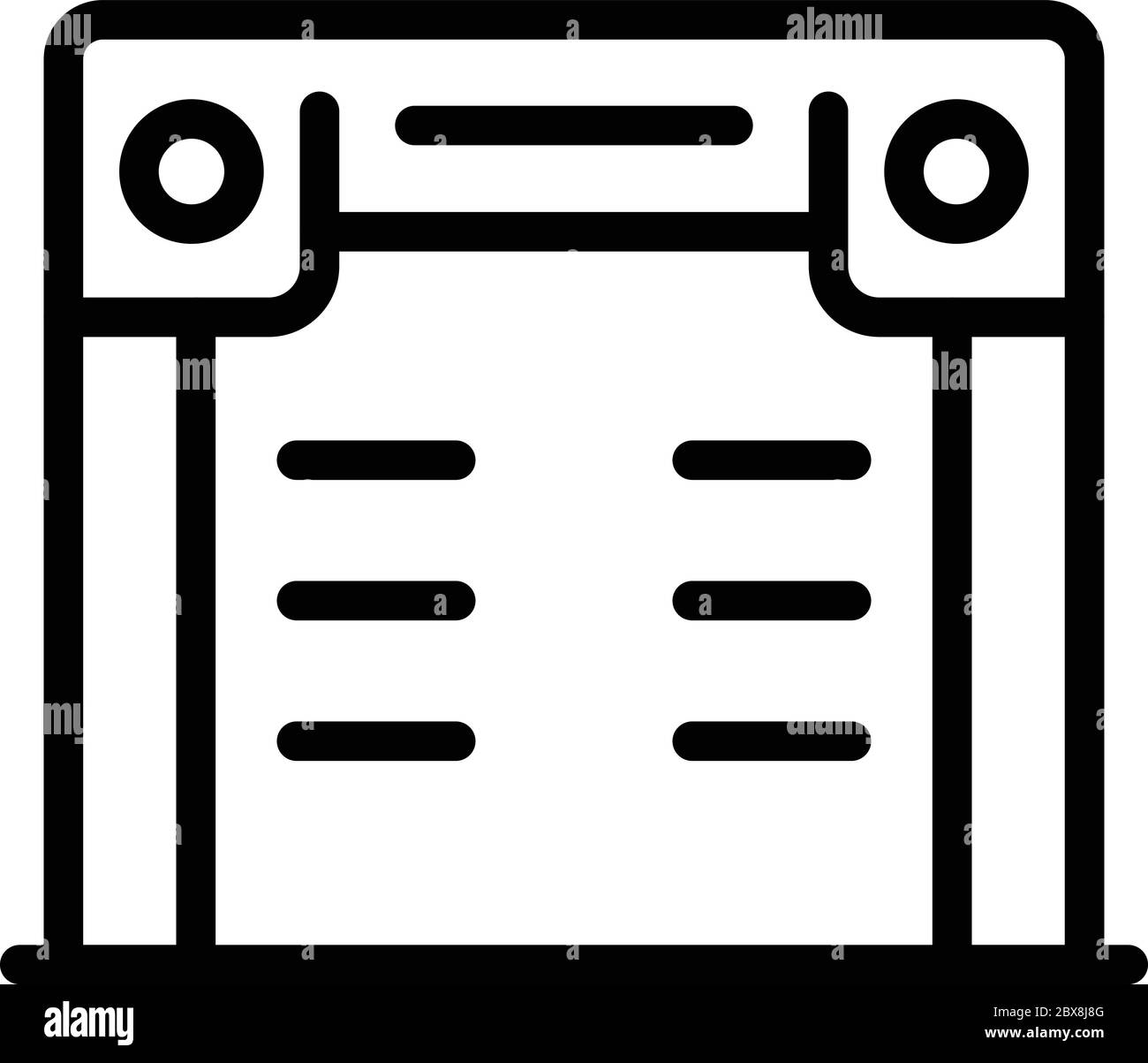 Alarm metal detector icon, outline style Stock Vector Image & Art - Alamy