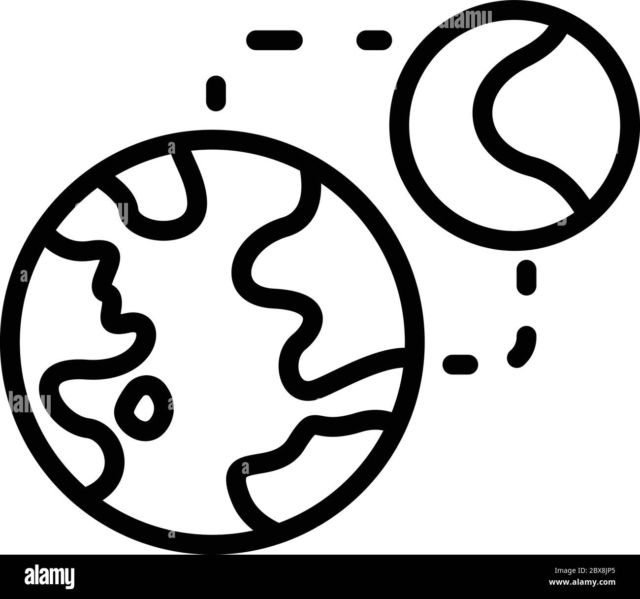 Global radio system icon, outline style Stock Vector