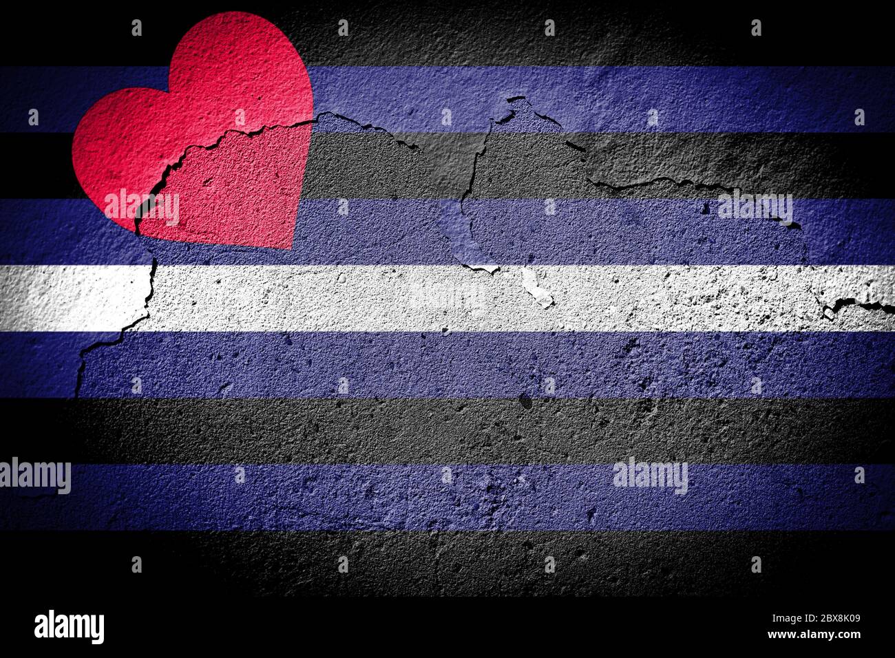 Leather Pride flag on cracked wall. Leather Pride Flag is used by the ...