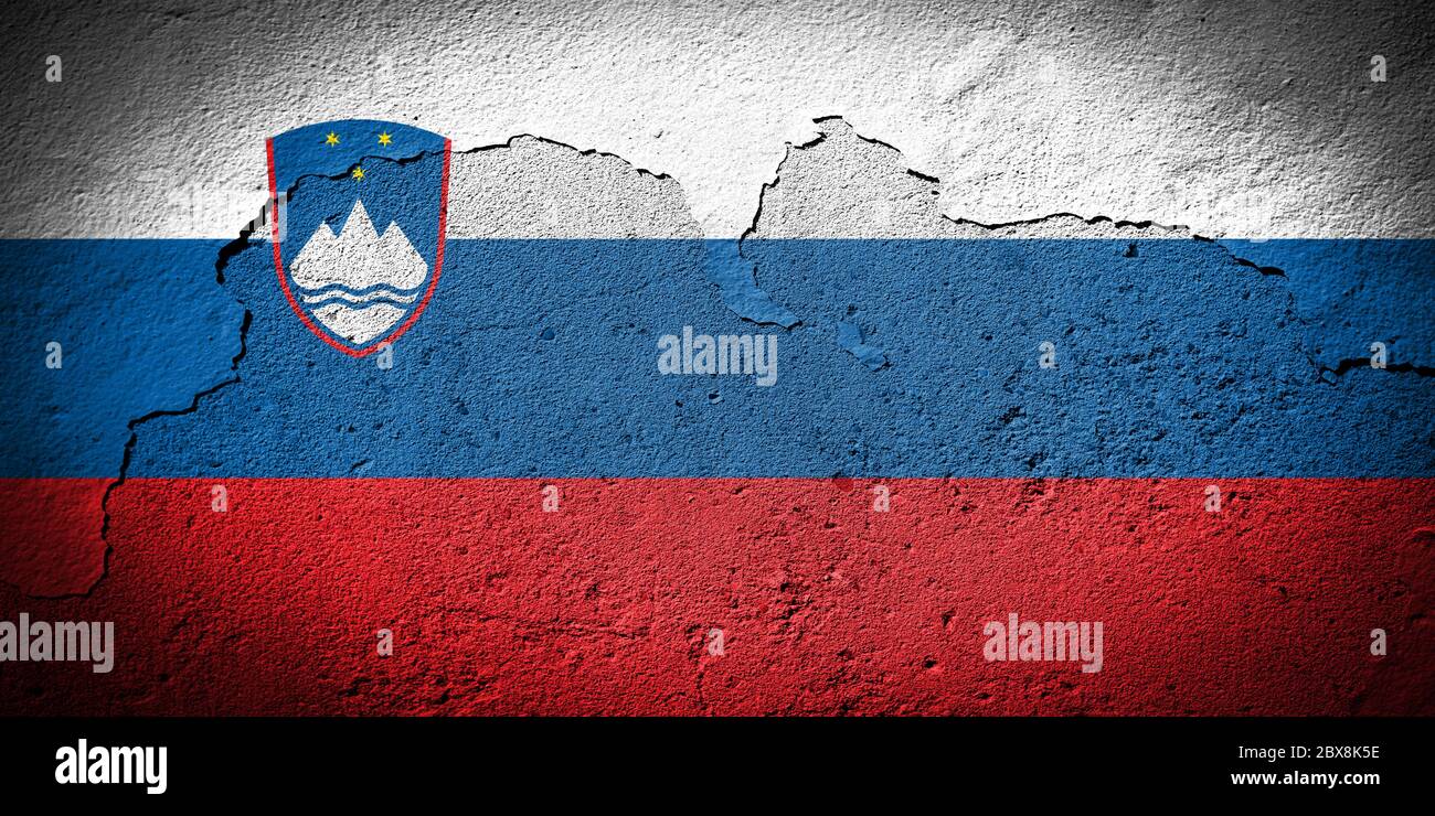 Painted flag slovenia hi-res stock photography and images - Alamy