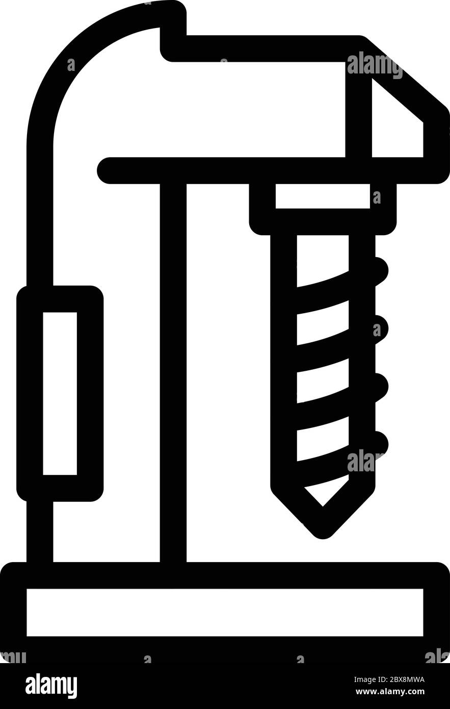 Gear milling machine icon, outline style Stock Vector Image & Art - Alamy