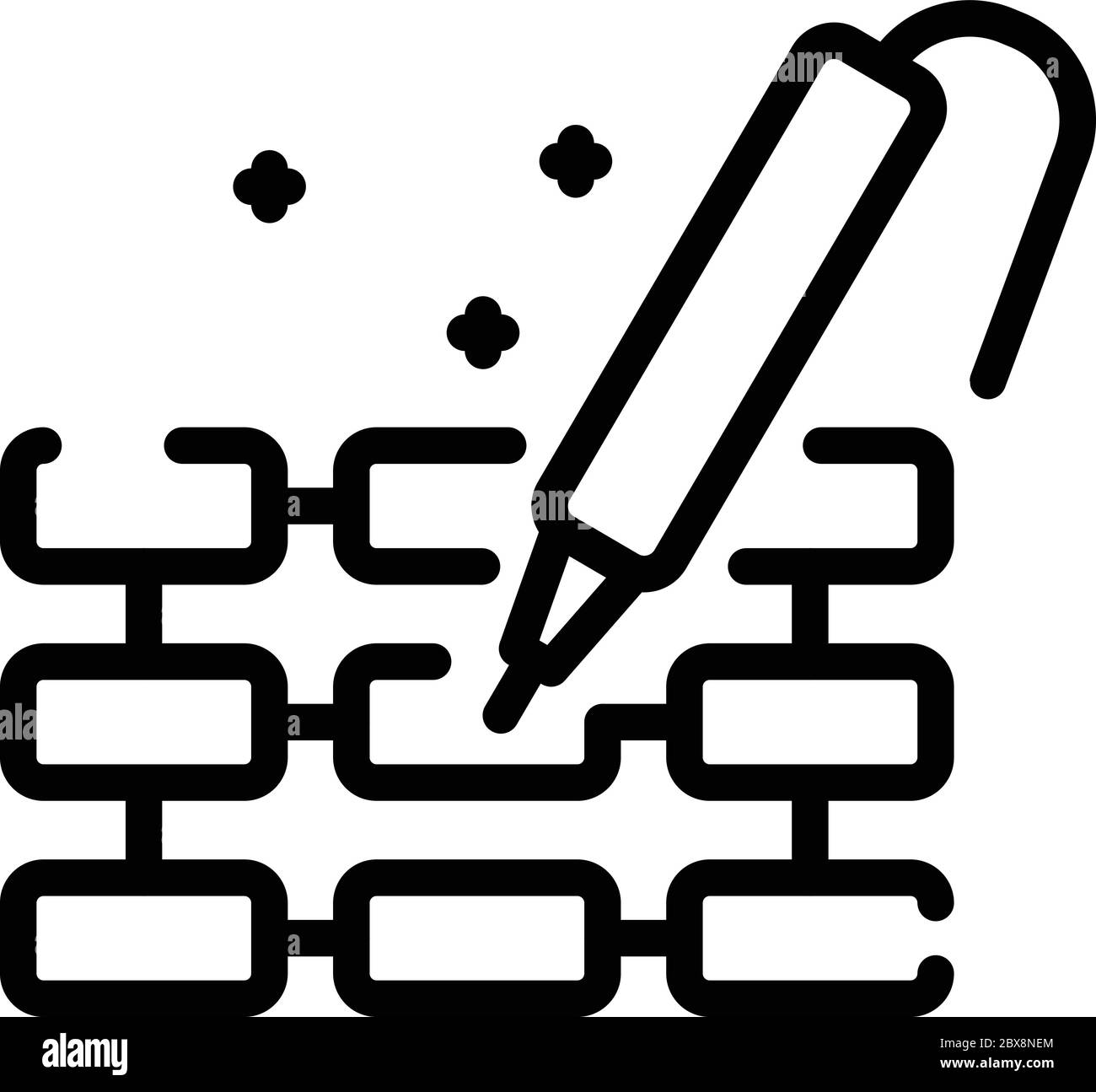 Radio engineer repair icon, outline style Stock Vector