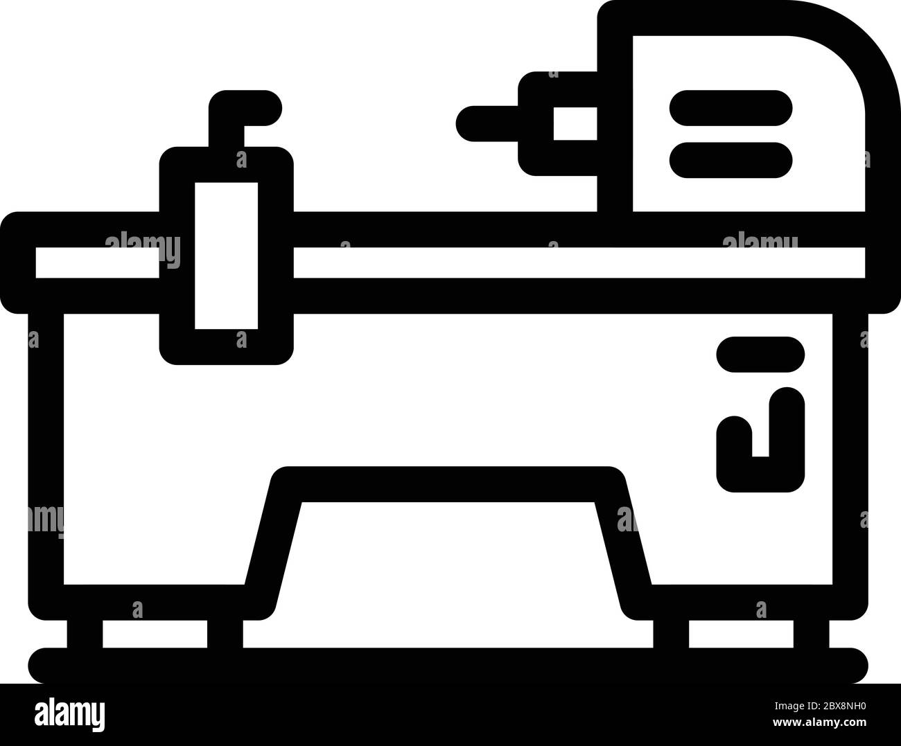 Electric milling machine icon, outline style Stock Vector Image & Art ...