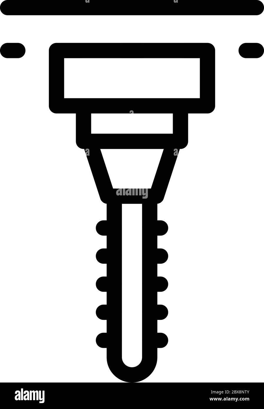 Labor milling machine icon, outline style Stock Vector