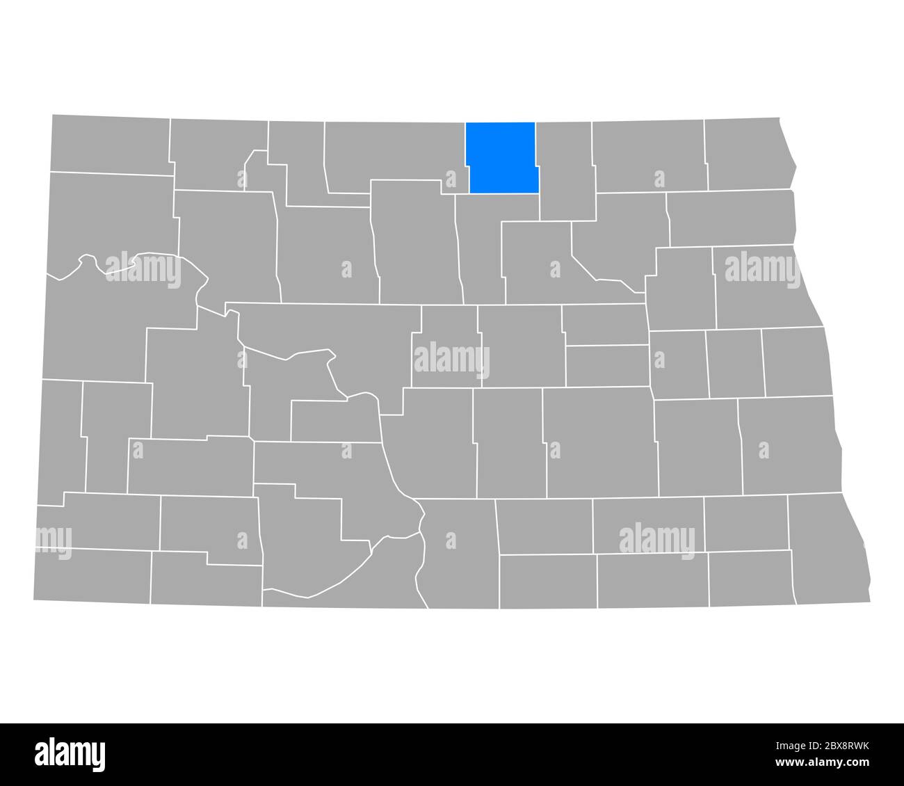 Map of Rolette in North Dakota Stock Photo Alamy