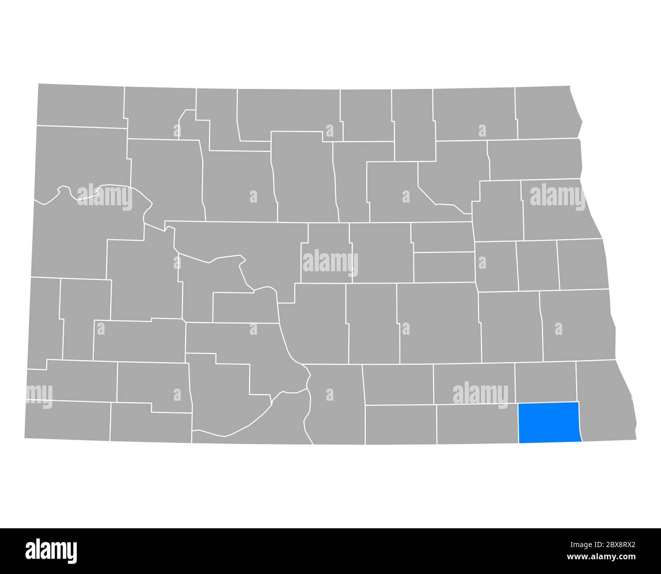 Map of Sargent in North Dakota Stock Photo Alamy