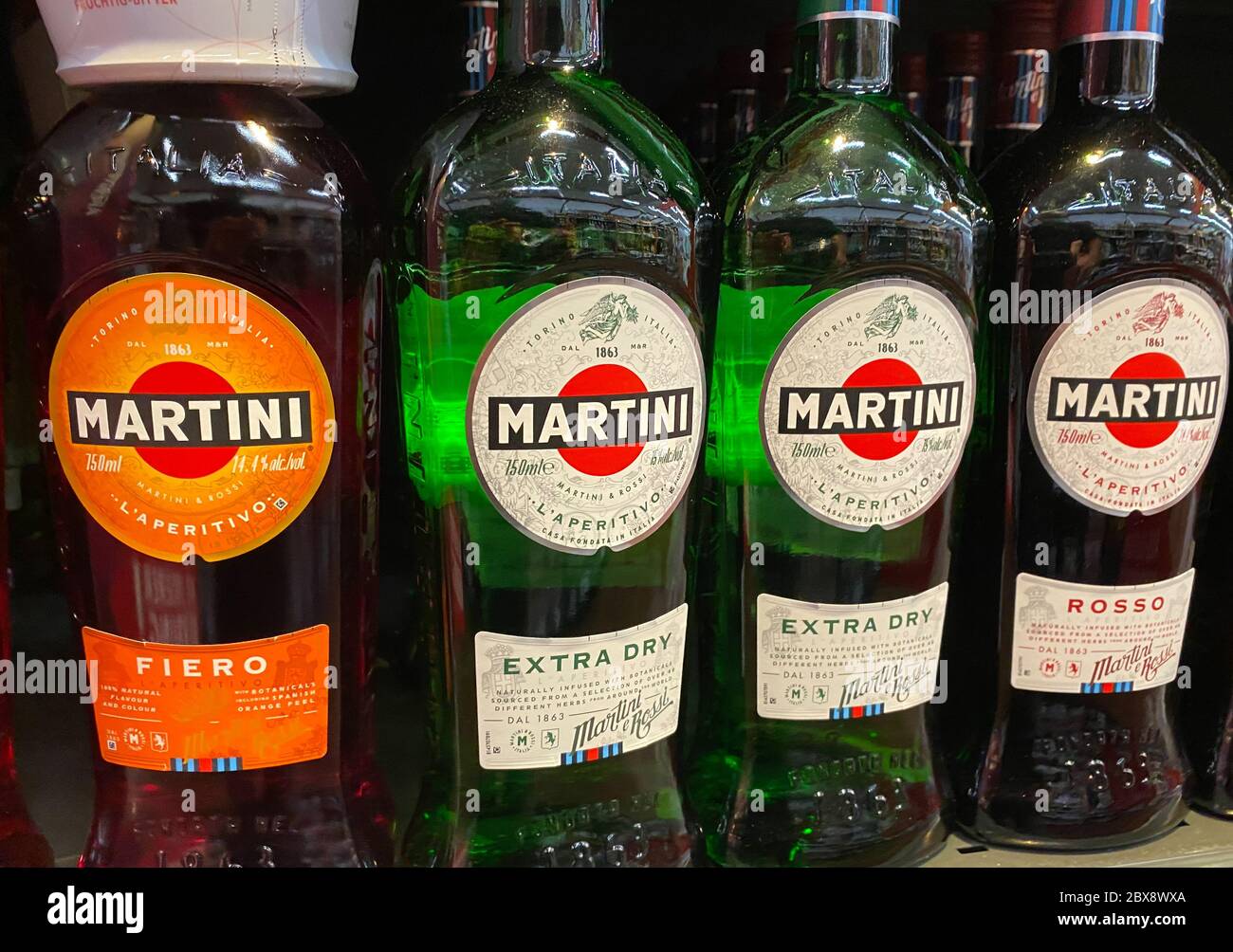 Tönisvorst, Germany June 5. 2020 Close up of isolated Martini