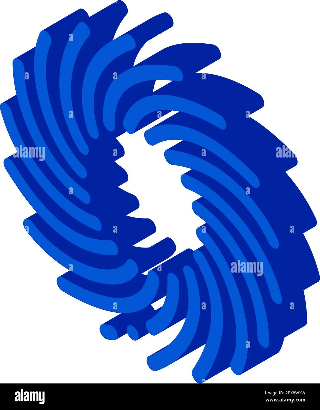 Tornado Wind isometric icon vector illustration Stock Vector