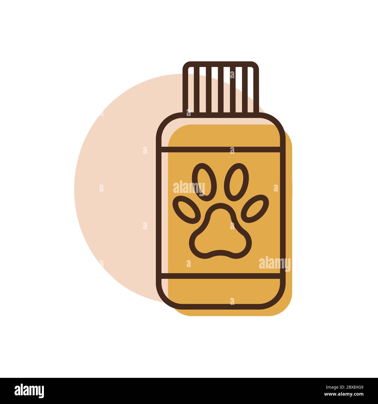 Pet shampoo vector icon. Pet animal sign. Graph symbol for pet and veterinary web site and apps