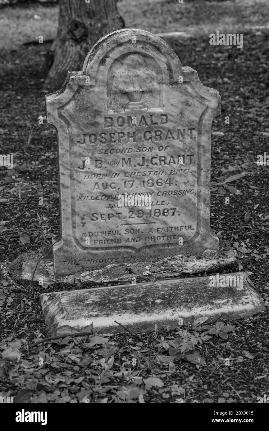 Boot hill cemetery Black and White Stock Photos & Images Alamy