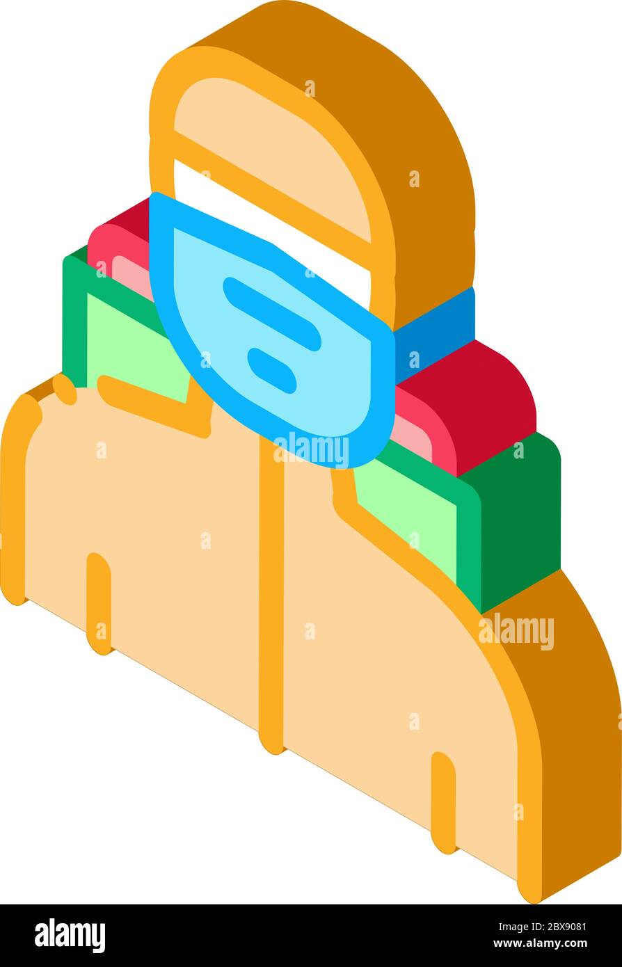 Mosquito Fighter isometric icon vector illustration Stock Vector
