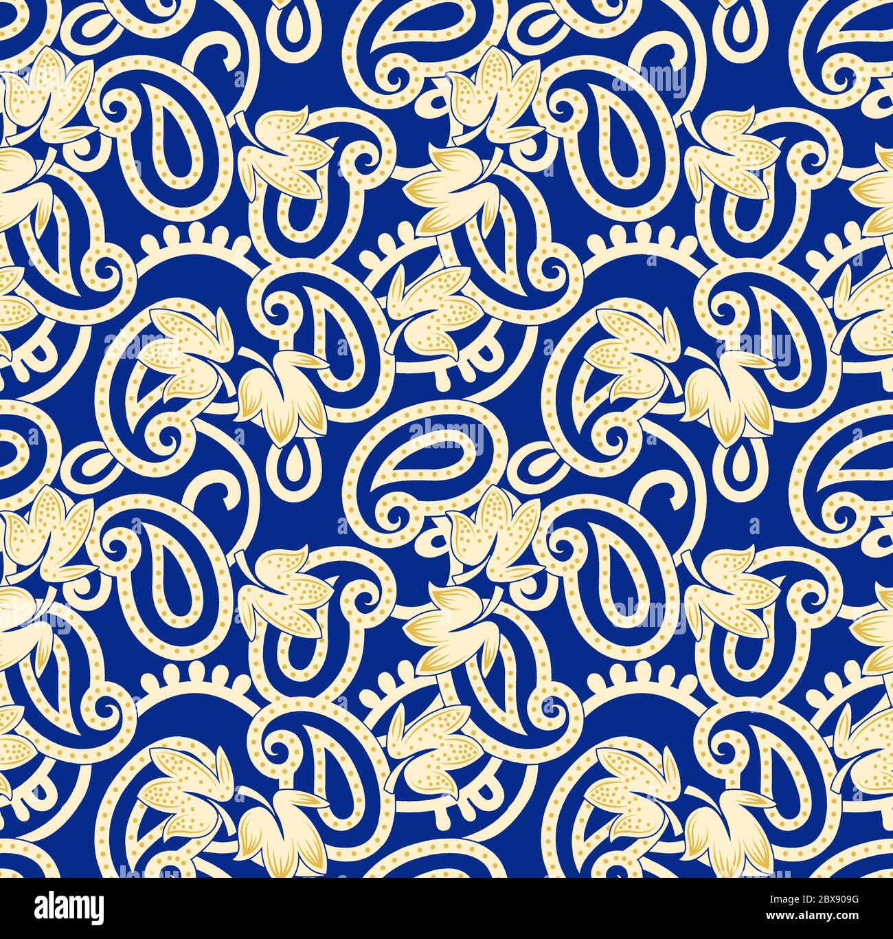 Colorful Paisley pattern for textile cover wrapping paper web