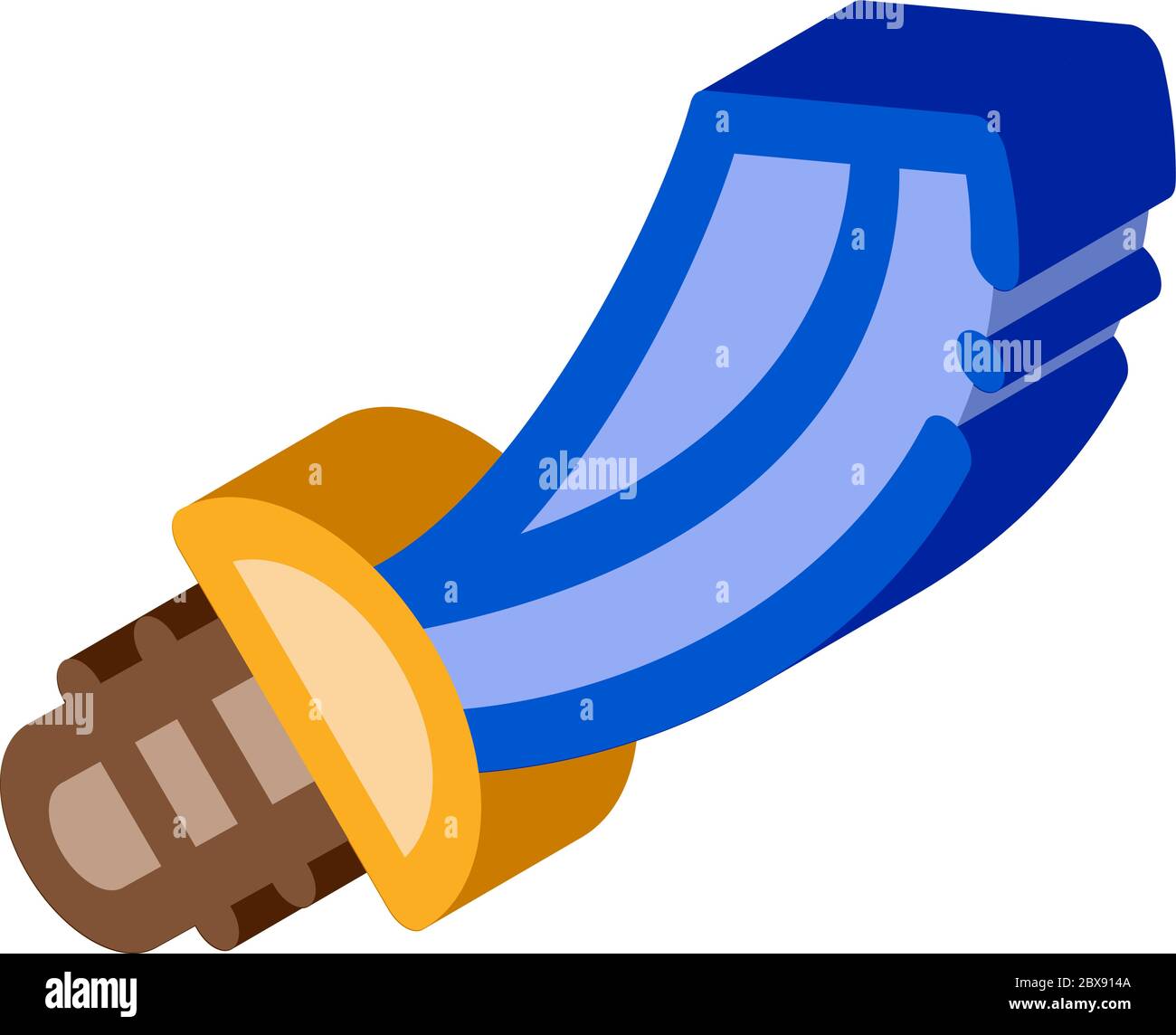 Pirate Saber isometric icon vector illustration Stock Vector