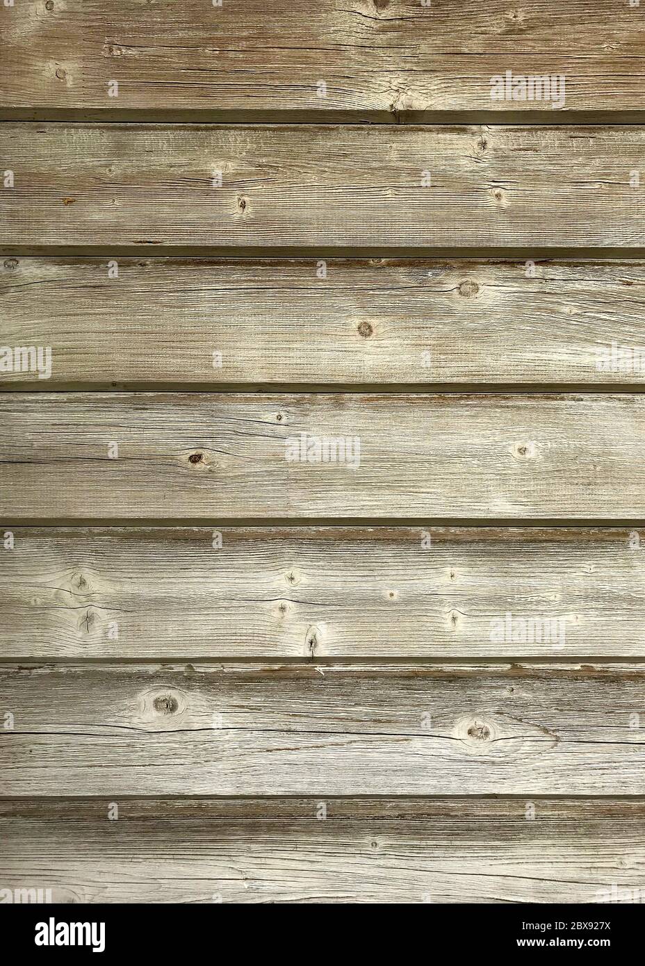 Wood plank light-brown texture background, horizontal stripes, front view. Stock Photo