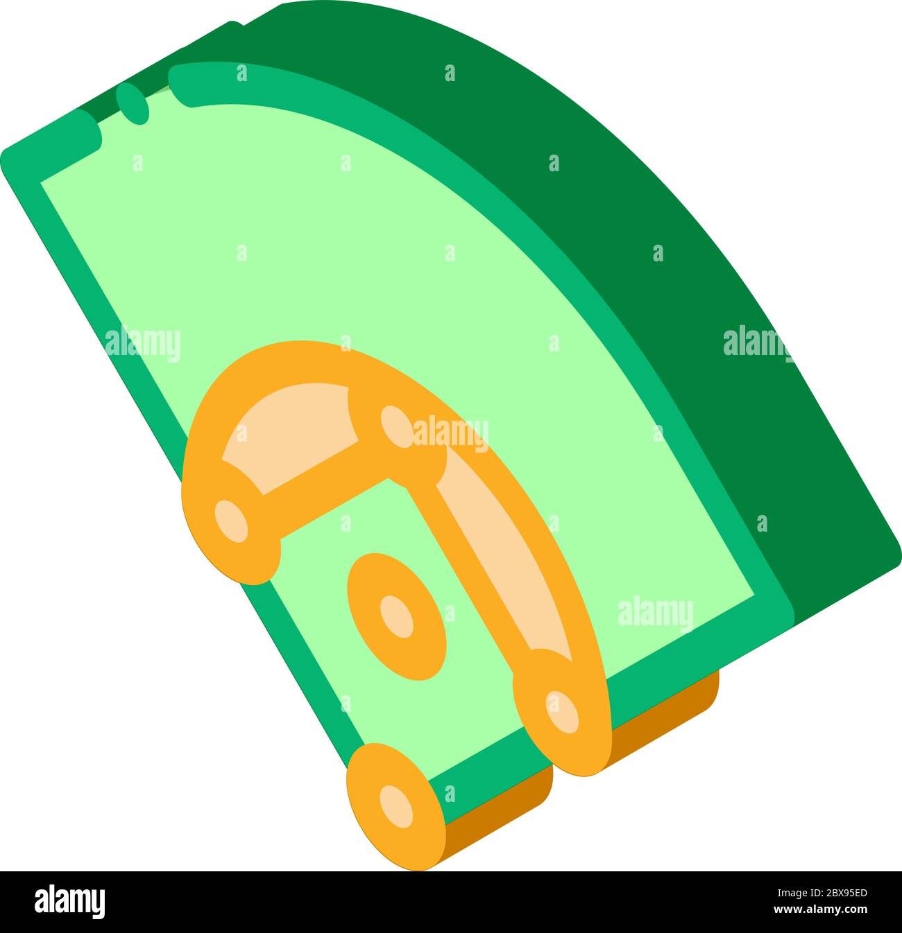 Baseball Field isometric icon vector illustration Stock Vector