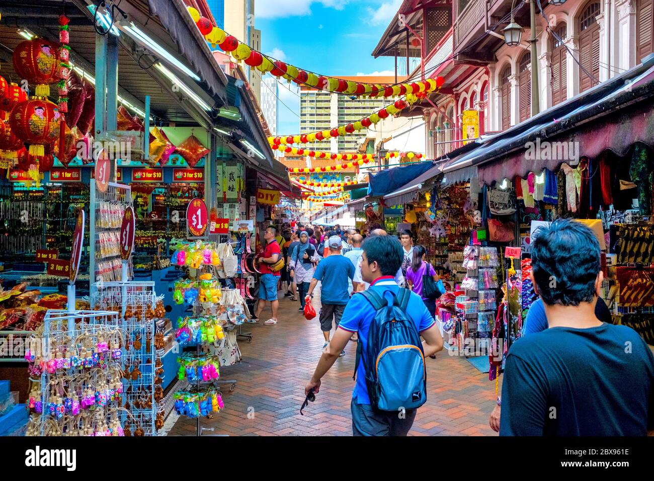 Lai Chun Yuen Market in Chinatown, Singapore Stock Photo