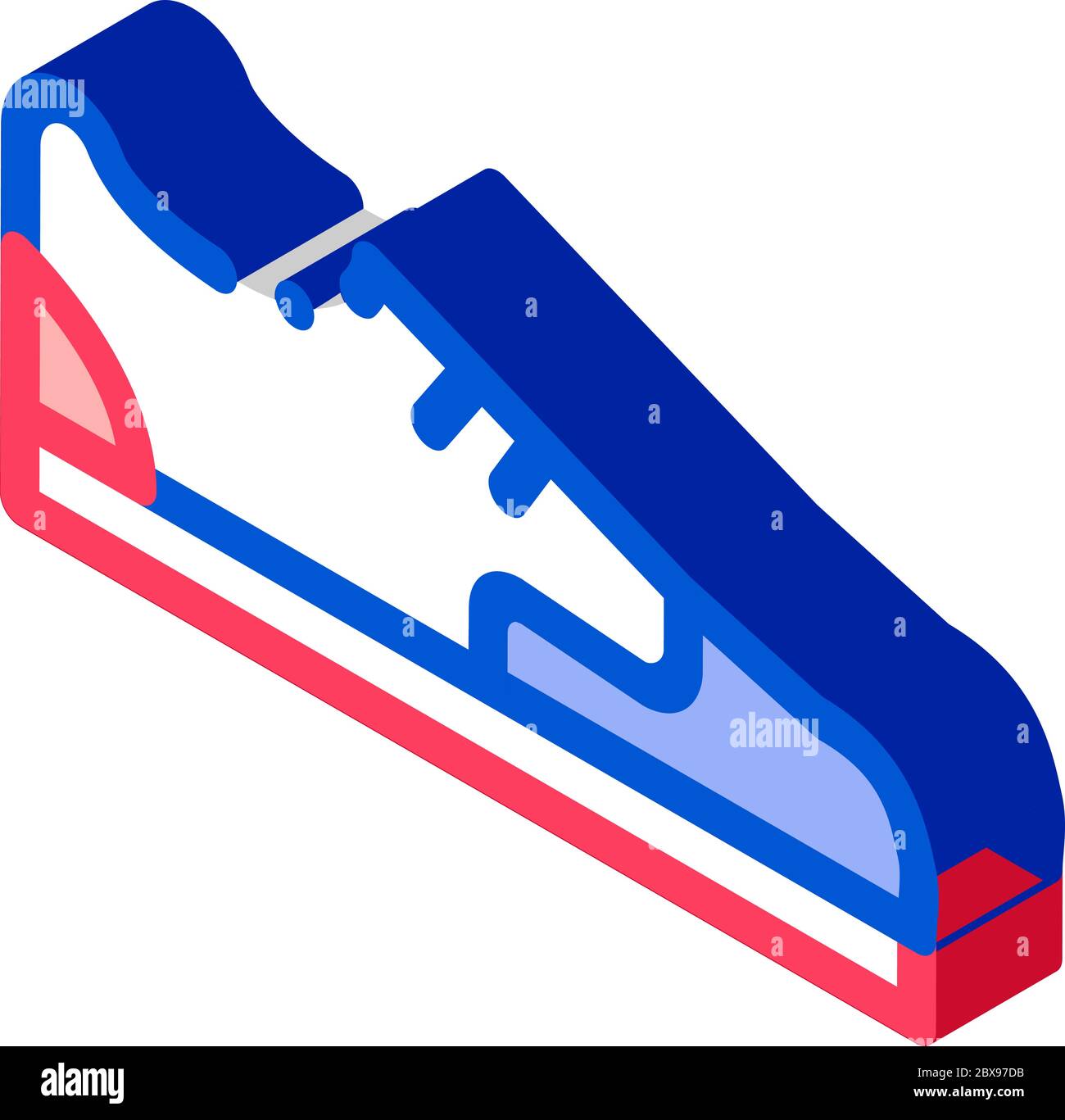 Sneaker Shoe isometric icon vector illustration Stock Vector Image ...