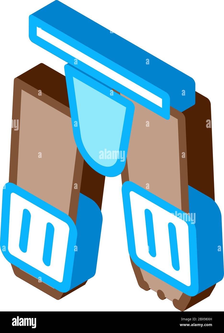 Safety Pants isometric icon vector illustration Stock Vector Image