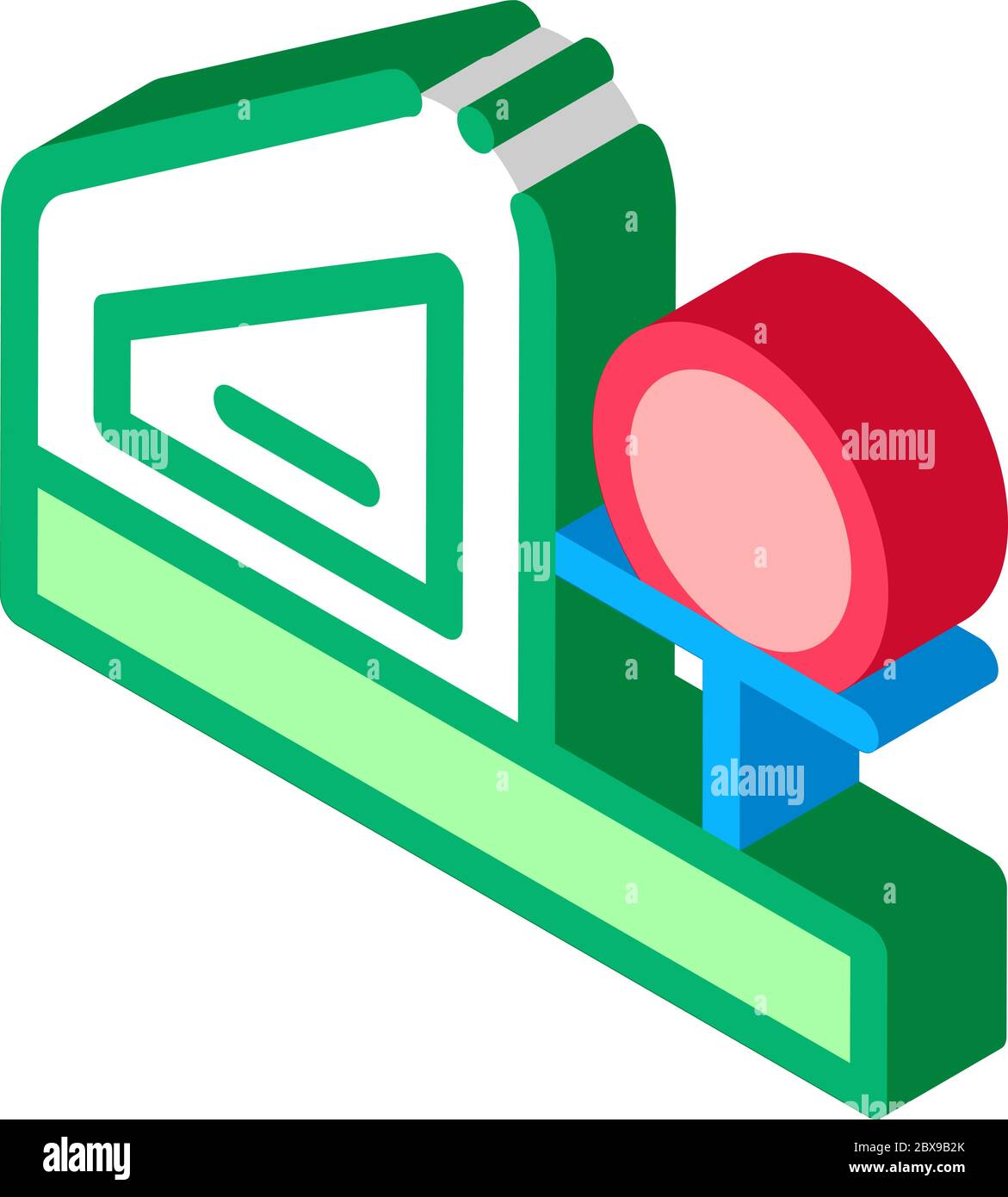 Bowling Machine isometric icon vector illustration Stock Vector