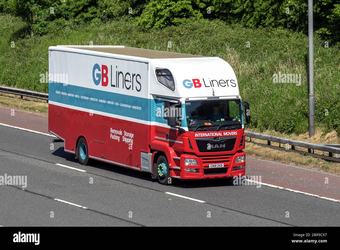 GB Liners International Movers; Haulage delivery trucks, lorry
