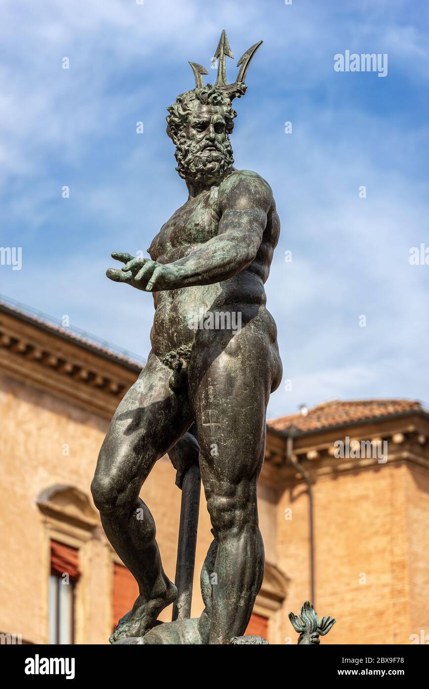 Statue roman god neptune trident hires stock photography and images