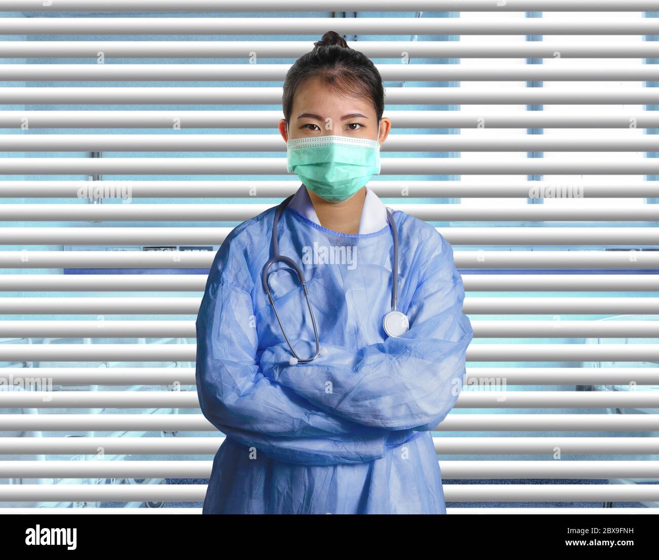 young confident and successful Asian Chinese medicine doctor woman in