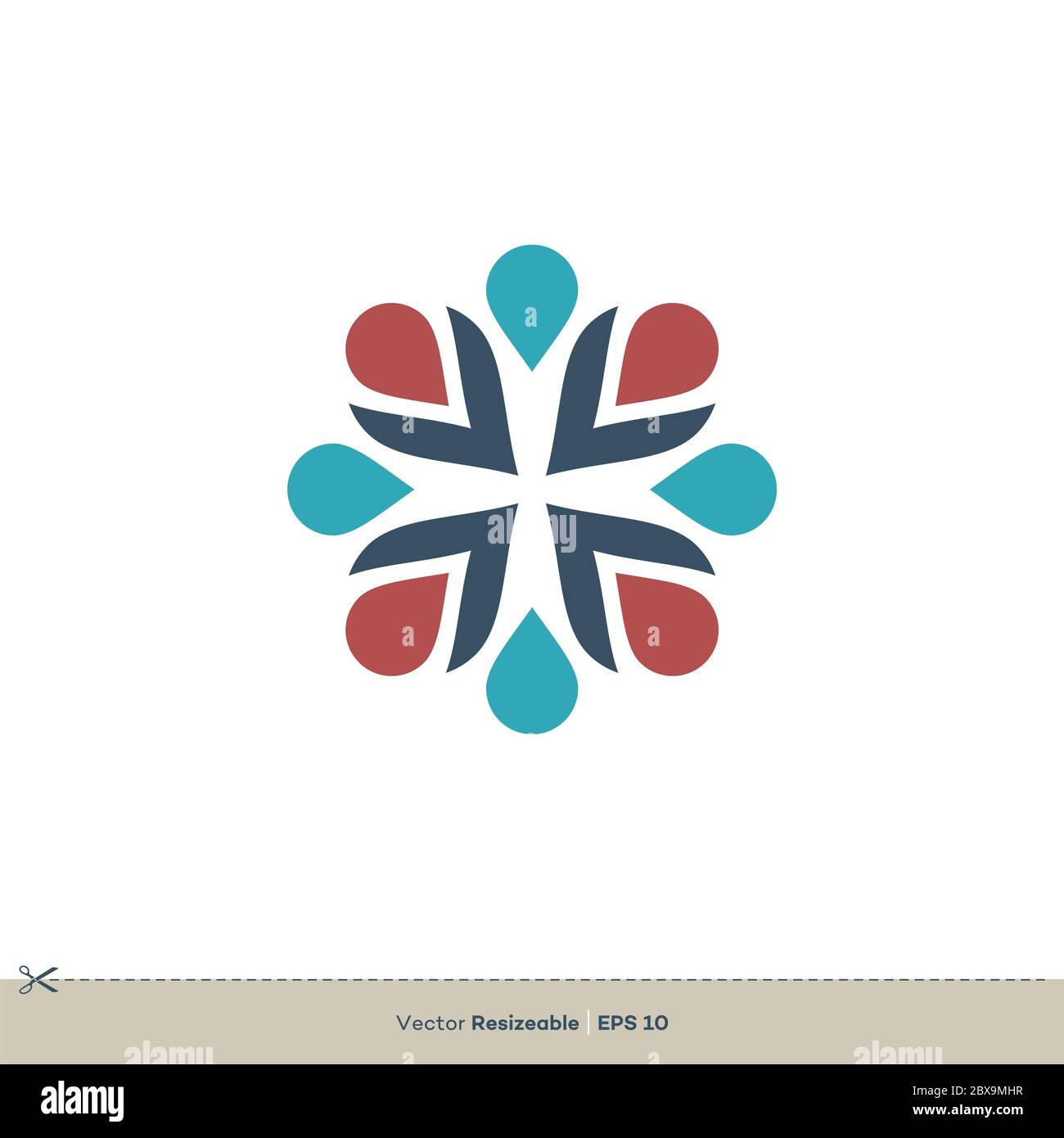 Decorative Ornamental Flower Vector logo Template Illustration Design ...