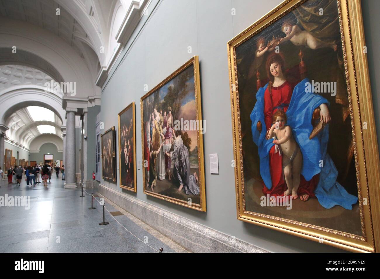 Madrid, Spain, 06/06/2020.- Prado Museum reopens its doors today, Saturday  June 6, proposing to the visitor a Reunion, an exhibition open until  September 13. In total, the gallery has designed a visit