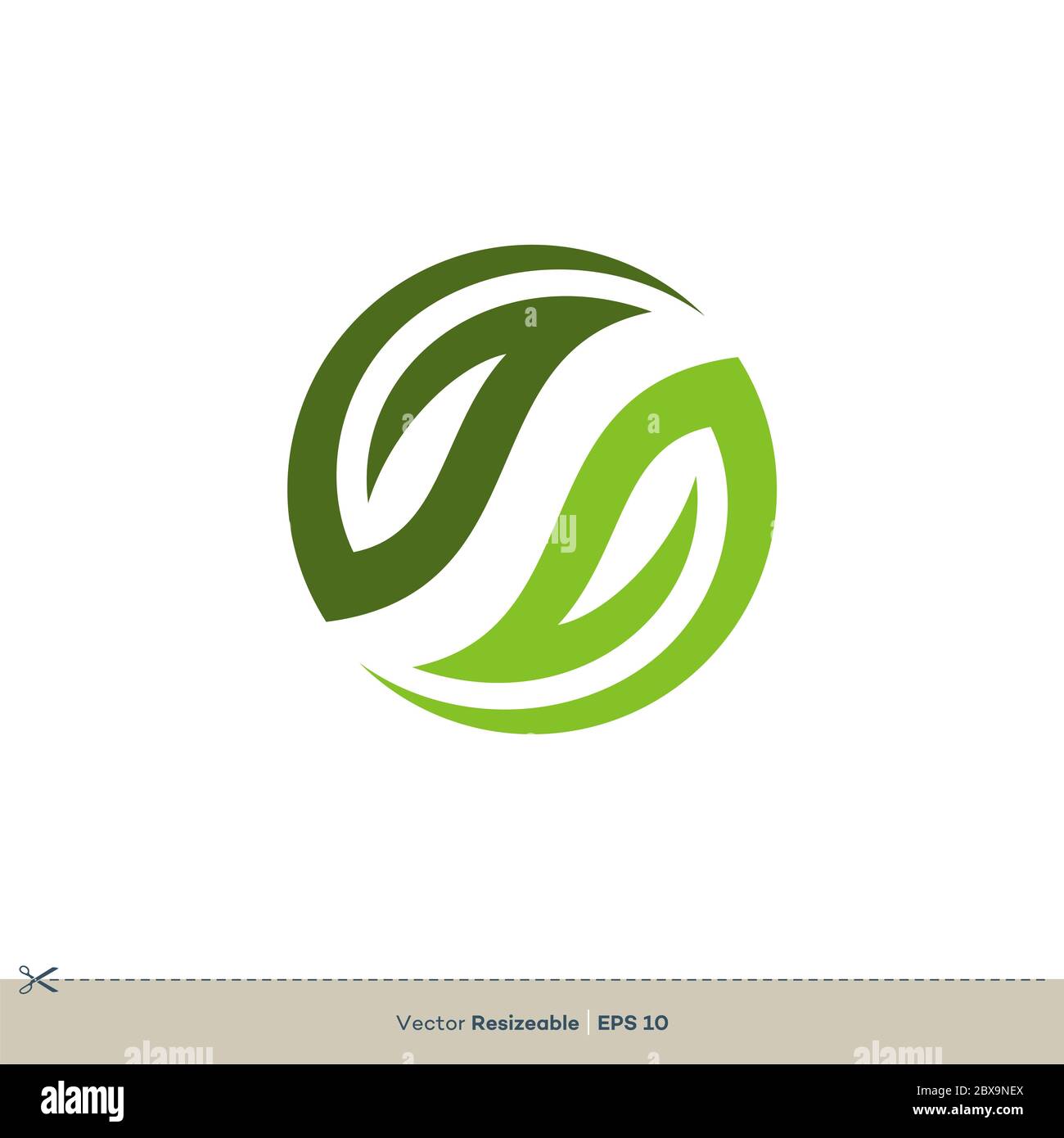 Green Leaf Vector Logo Template Illustration Design. Vector EPS 10 ...