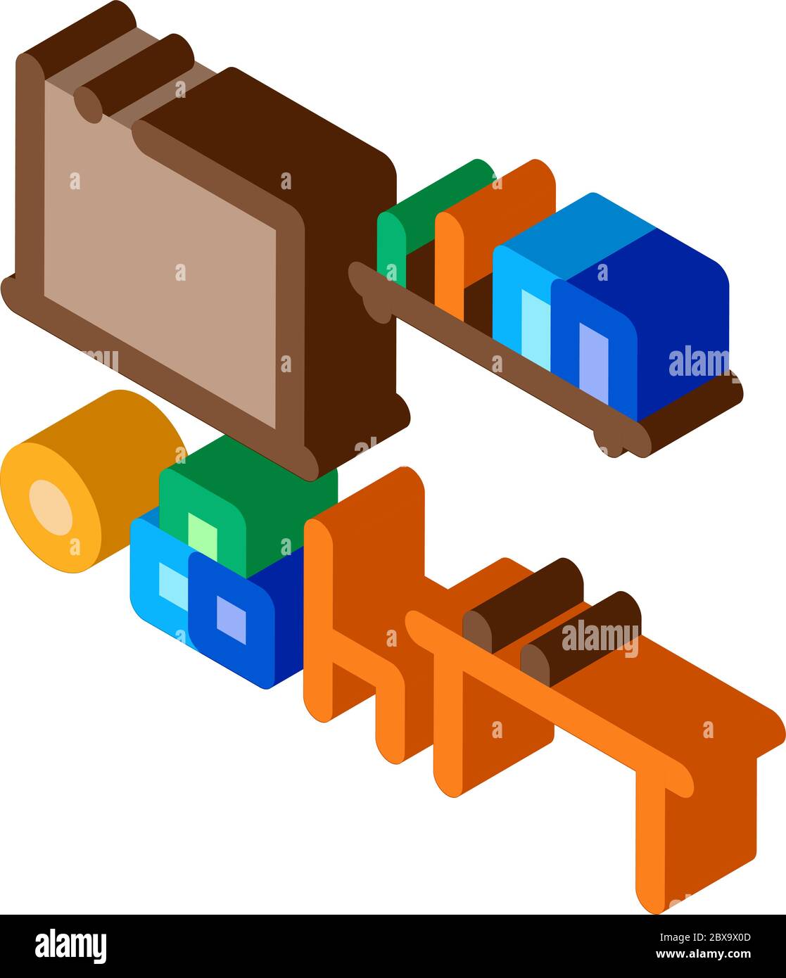 Children Room isometric icon vector illustration Stock Vector Image ...